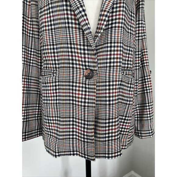 Be Cool Los Angeles Plaid Blazer Large - Picture 3 of 11